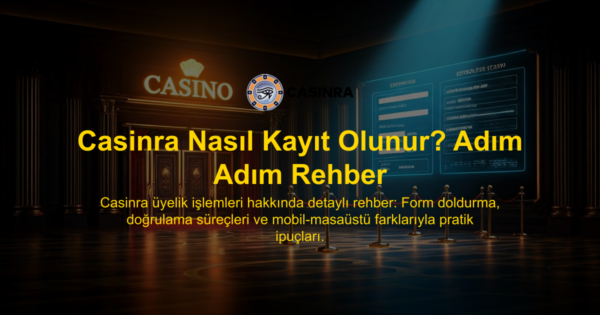 Casinra Nasıl Kayıt Olunur? Adım Adım Rehber